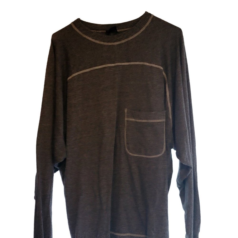VTG 80s Generra Long Sleeve Gray Shirt XL